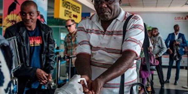 tourists ebola screening Ebola Screening at Entebbe Airport